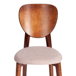 Стул DIAMANTE мягкое сидение бук, 42x42x85см, коричневый, ткань wool caramel, бежевый