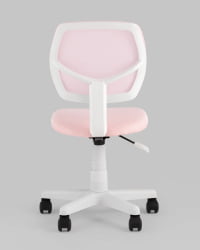 Кресло компьютерное детское ЛОЛО розовый пластик белый