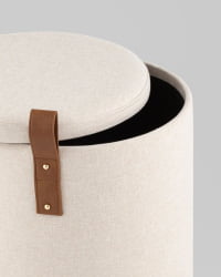 Пуф с ящиком Эркки S белый