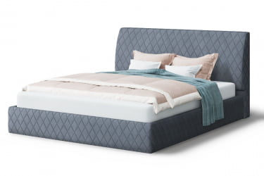 Кровать Хилтон, 2000 * 1400 мм, серый