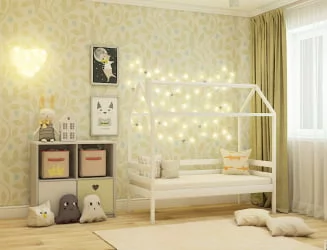 Кровать-домик RooRoom кд-11 Белый