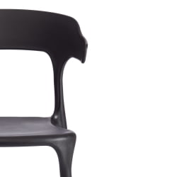 Стул TON (mod. PC33) TON (mod. PC33) пластик, 48 x 48 x 74 см, черный (Black 3010)
