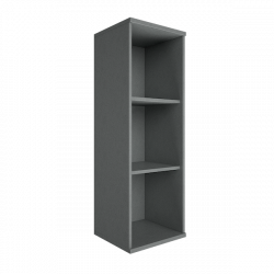 Стеллаж средний узкий Riva А.СУ-2 Венге/Металлик