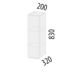 Шкаф кухонный (лев/прав) Дакота 103.19