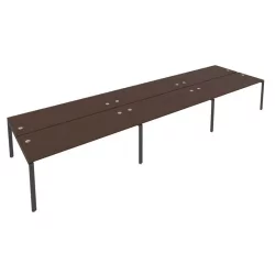 Рабочая станция на 6 раб.места Метал Сйстем Б.СМ-6.5 Венге/Антрацит / Metal System