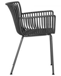 Стул обеденный ДОБРИН РОСС (темно-серый (ГР-04) без подушки) 4 шт / DOBRIN ROSS (GR-04)