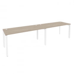 Рабочая станция на П-образном м/к ONIX O.MP-RS-2.4.7 Дуб Аттик/Белый