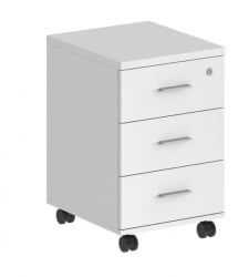 Тумба мобильная с тремя ящиками Sigma SG.612.WH.WH Белый