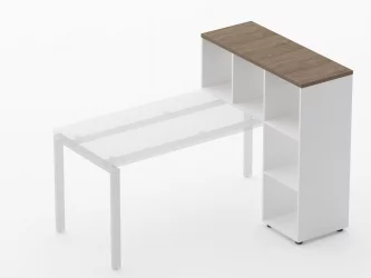 Стеллаж к столу Deka 9.07.11 Дуб Верцаска/Белый