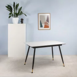 Стол раздвижной Месси 120-160 Мрамор бьянко