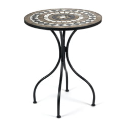 Стол для дачи Secret de Maison ROMEO (mod. PL08-7451RV) металл, 60*72см, черный /плитка 