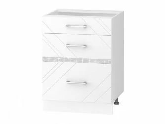Напольный шкаф (3 ящика с системой плавного закрывания) Бьянка 102.91
