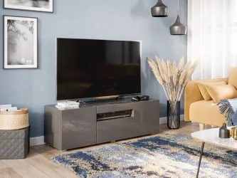 ТВ тумба Бруклин ЛД 685.040.000 Оникс Серый глянец