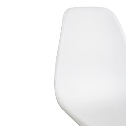 Стул CINDY (EAMES) (mod. 1801) дерево бук/металл/сиденье пластик, 45x51x82 см, White (белый)