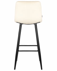 Стул барный DOBRIN NICOLE (черные матовые ножки, кремовый велюр (108-113))