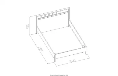 Кровать Люкс (1400) Sherlock 48 Орех шоколадный (спальня)