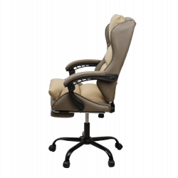 Кресло 897 KINGQUEEN, цвет светло-серый/бежевый, 897-lgray-beige