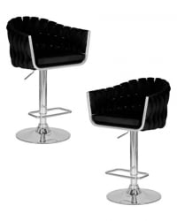 Стул барный DOBRIN MARCEL (черный велюр (MJ9-101)) 2 шт