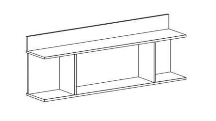 Полка Элана (ПЗ) Бодега белая