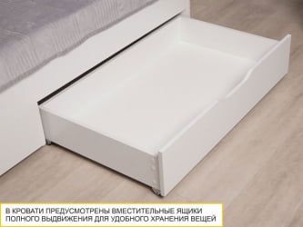 Кровать Монако 903.05 Белый шпон/Даллас Айвори