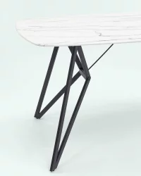 Большой обеденный стол Денвер 140x90 Белый