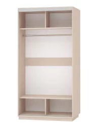 Шкаф-купе с фотопечатью Экспресс Хит Орхидея белая/Дуб молочный