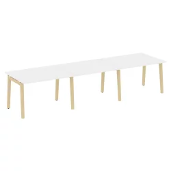 Стол переговорный (3 столешницы) ONIX WOOD OW.PRG-3.2 Белый Бриллиант/Светлый