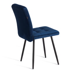 Стул обеденный Медео ЛТ, велюр, Блуе (синий), 45х56х89 см / Medeo LT, Blue
