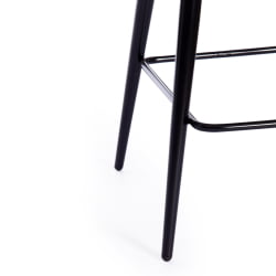 Стул полубарный CHILLY (mod. 7095пб ) ткань/металл, 53x44x94 см, высота до сиденья 66 см, коричневый barkhat 12/черный