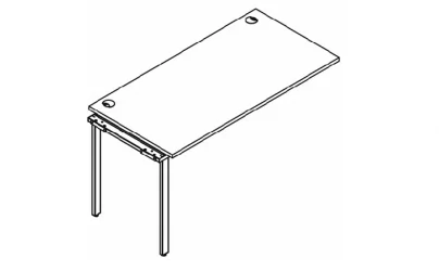 Приставка к рабочей станции XTEN GLOSS XIGST 1470 Белая