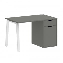 Cтолик для ноутбука HOME OFFICE VR.SP-3-118.1.A Металлик/Белый металл