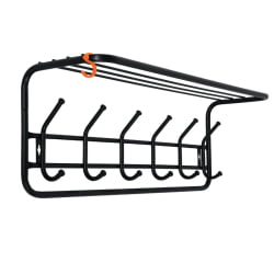 Настенная вешалка в прихожую ВСП7 6 крючков, металл, черная, ВСП 7 Ч