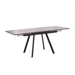 Стол VIGO ЛДСП/HPL/металл, 120 x 80 x 30 х 30 х 75 см, Черная сосна/черный