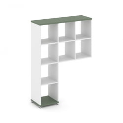 Надставка на стол высокая без наполнения CONCEPT CN.NV-001 Кобо Белый бриллиант Белый металл