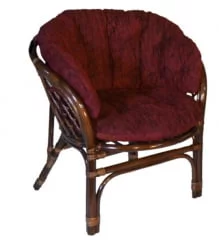 Кресло Багама, подушки коричневые или светлые полные Bahama5 молочный шоколад