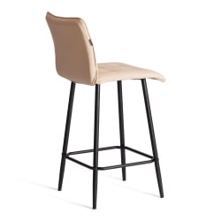 Полубарный стул Bari/Бари экокожа , бежевый, 42х55х99 см