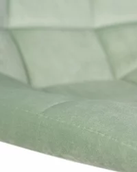 Стул барный DOBRIN TAILOR WHITE Пудрово-мятный велюр MJ9-87