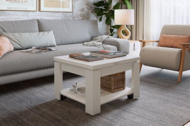 Стол-трансформер Адам 1 CZ-015 белый рамух/белый рамух