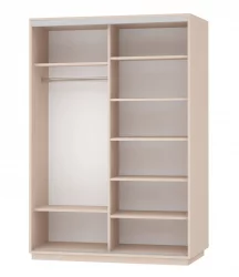 Шкаф-купе двухдверный Экспресс Дуо Комби 1600х2400h Дуб сонома