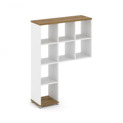 Надставка на стол высокая без наполнения CONCEPT CN.NV-001 Сандал Янтарный Белый бриллиант Белый металл