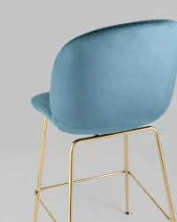 Стул полубарный Beetle со спинкой gold Маренго