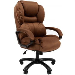 Кресло руководителя CHAIRMAN 434 HOME велюр Коричневый