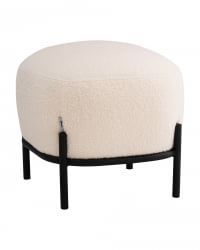 Пуф Стоун П букле Fluffy молочный