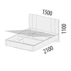 Кровать с подъемным механизмом Николь 901.31