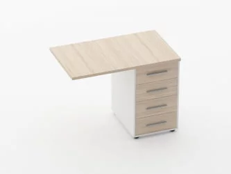 Тумба приставная Deka 9.05.10 Туя/Белый