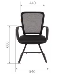 Кресло для посетителей Chairman 698V Черный