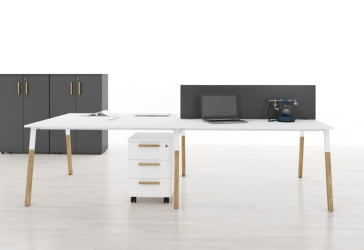 Брифинг-приставка Forta FB 1167 Белый премиум Дуб Гамильтон