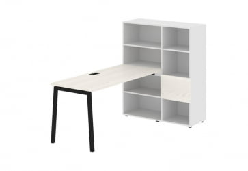 Рабочая станция EDIS ELRST 1115 Ясень Траун Черный Белый