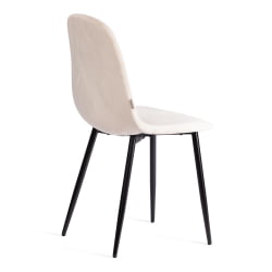 Стул BREEZE (mod. JSC-58) Велюр/металл , 44 х 53 х 86 см, beige (бежевый) HLR2 / черный