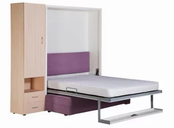 Шкаф-диван-кровать Смарт 1 3-в-1 левый 1600 Венге